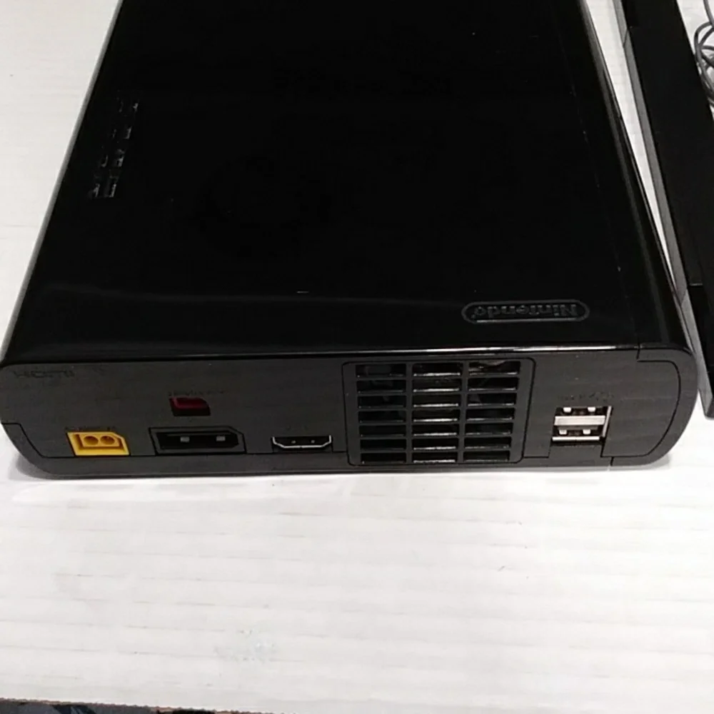 Nintendo Wii U Black Console Model WUP-101(02) With Power Cords *EUC*